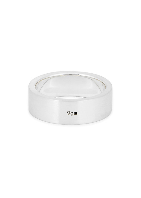 LE GRAMME-9g brushed sterling silver ribbon ring