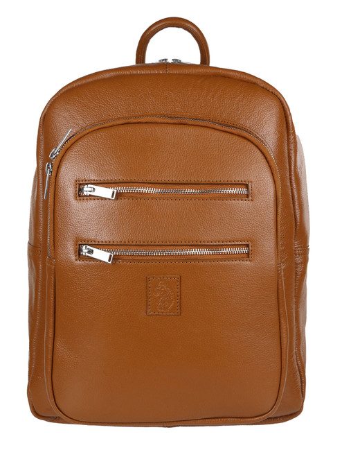 LUKE 1977-Lux trvlr tan leather backpack