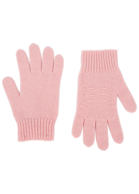 GUCCI-KIDS GG-intarsia wool gloves