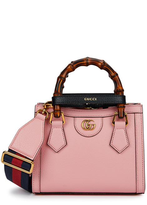 GUCCI-Diana mini leather top handle bag