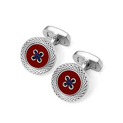 ASPINAL OF LONDON-The engraved button cufflinks
