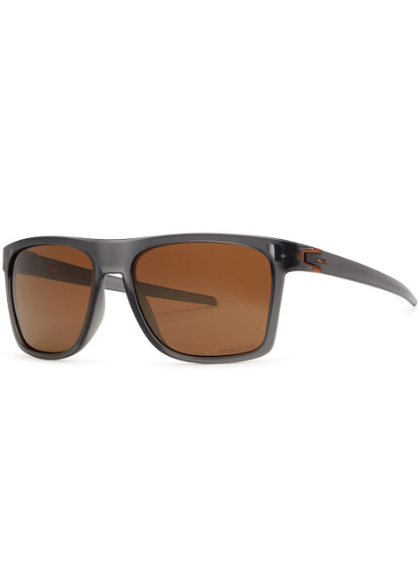 OAKLEY-Leffingwell matte grey wayfarer-style sunglasses