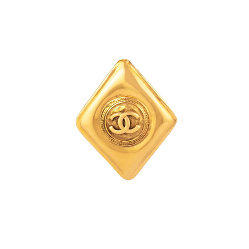 SUSAN CAPLAN VINTAGE-1980s vintage chanel logo brooch