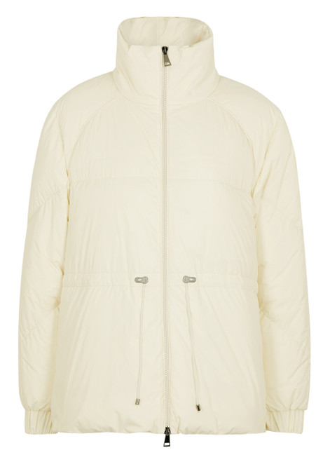 MONCLER-Clypeole cream quilted shell jacket