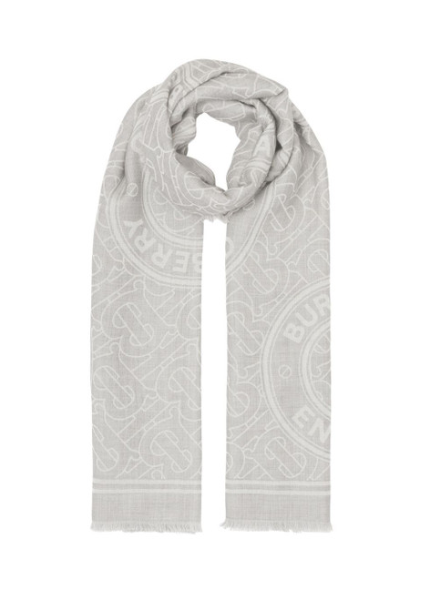 BURBERRY-Montage print lightweight cashmere jacquard scarf