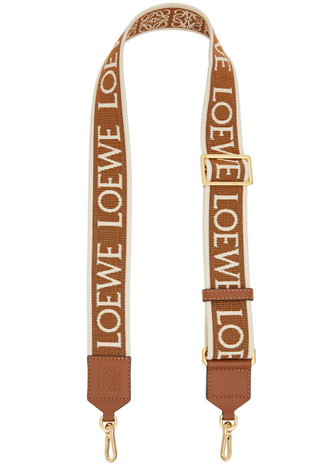 LOEWE-Logo-jacquard canvas bag strap