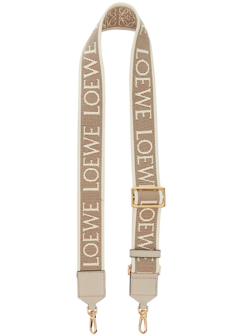 LOEWE-Logo-jacquard canvas bag strap