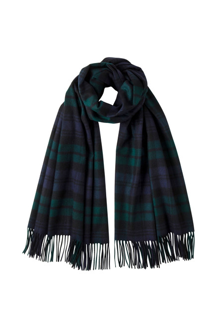 JOHNSTONS OF ELGIN-Iconic tartan cashmere stole