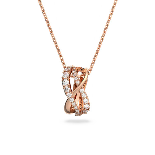 SWAROVSKI-Hyperbola pendant white rose gold-tone plated