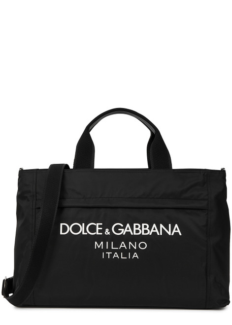 DOLCE & GABBANA-Logo nylon holdall
