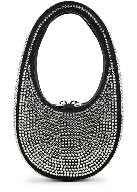 COPERNI-Swipe mini crystal-embellished satin top handle bag
