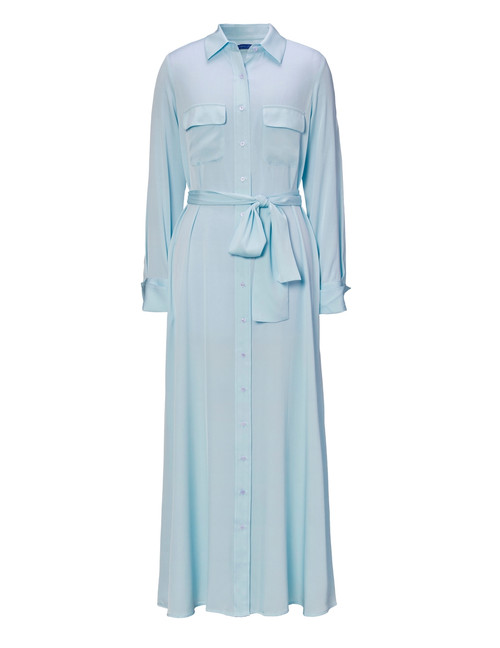 WINSER LONDON-Maxi silk shirt dress