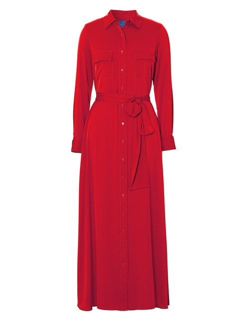 WINSER LONDON-Maxi silk shirt dress