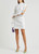 MACH & MACH-White cut-out stretch-jersey mini dress