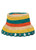 RABANNE-Striped raffia bucket hat