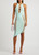 POSTER GIRL-Nala turquoise cut-out stretch-knit midi dress 