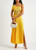 CHRISTOPHER ESBER-Yellow one-shoulder ribbed-knit dress 