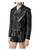 BURBERRY-Diamond quilted panel leather biker jacket
