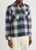 WAX LONDON-Whiting checked cotton-blend overshirt 