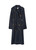 BURBERRY-Chain-link button viscose twill trench coat