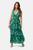 TRAFFIC PEOPLE-Green floral havana dress