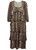 GANNI-Leopard-print tiered chiffon midi dress