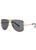 VERSACE-Gold-tone aviator-style sunglasses