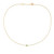 SUSAN CAPLAN VINTAGE-18ct gold plated single swarovski crystal necklace
