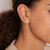 DINNY HALL-Silver gem drop rose cut stud earrings