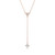 SWAROVSKI-Ortyx y necklace triangle cut white rose gold-tone plated