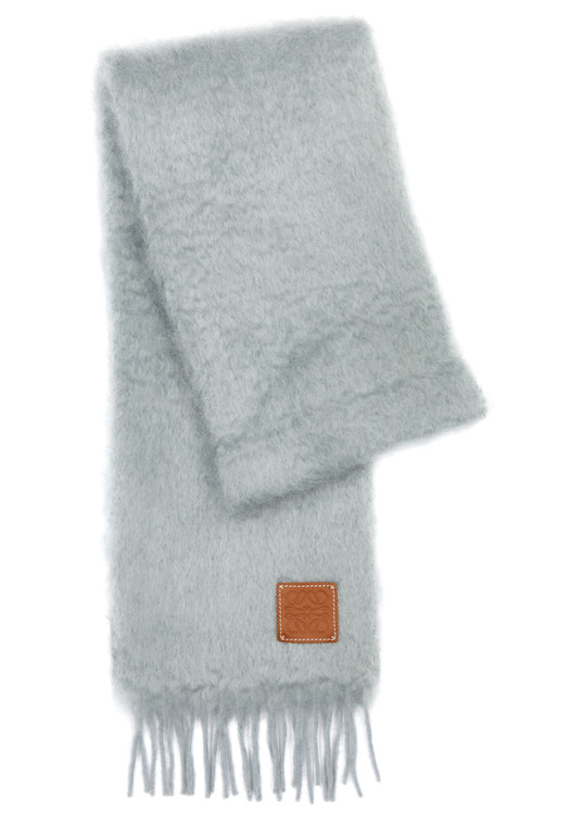 小物 LOEWE Anagram Patch Mohair Maffler Loewe Anagram Mohair Fringe Scarf | Neiman Marcus