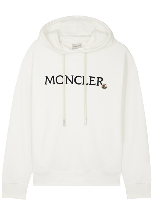 MONCLER Logo-embroidered cotton sweatshirt | Harvey Nichols