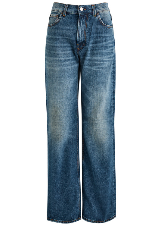 デニム・ジーパン Haikure Wide-Leg Corduroy Jeans With Classic Five-Pocket HAIKURE Candy distressed wide-leg jeans | Harvey Nichols