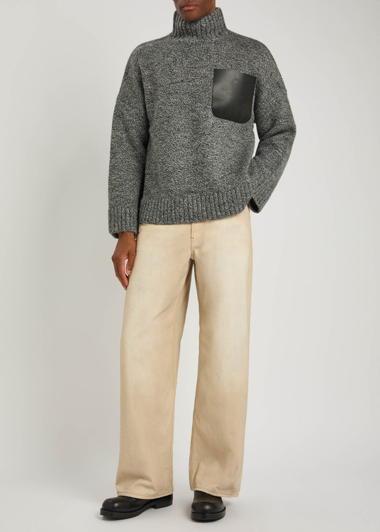 Logo wool-blend jumper