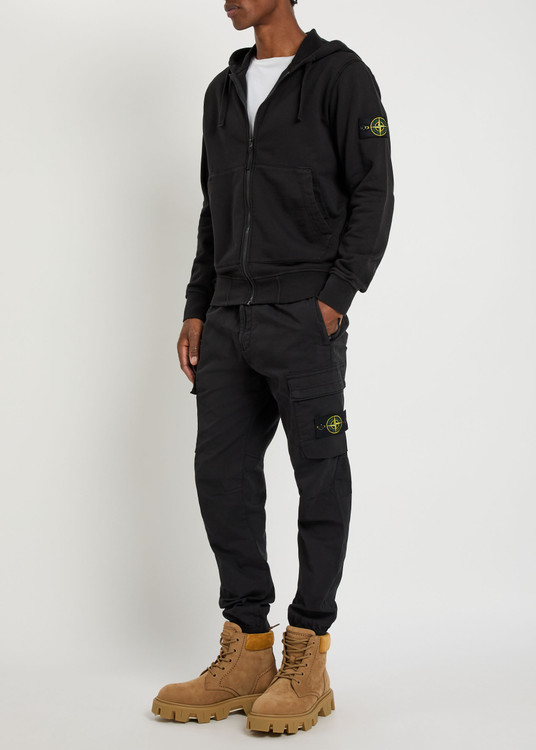 Hooded cotton sweatshirt