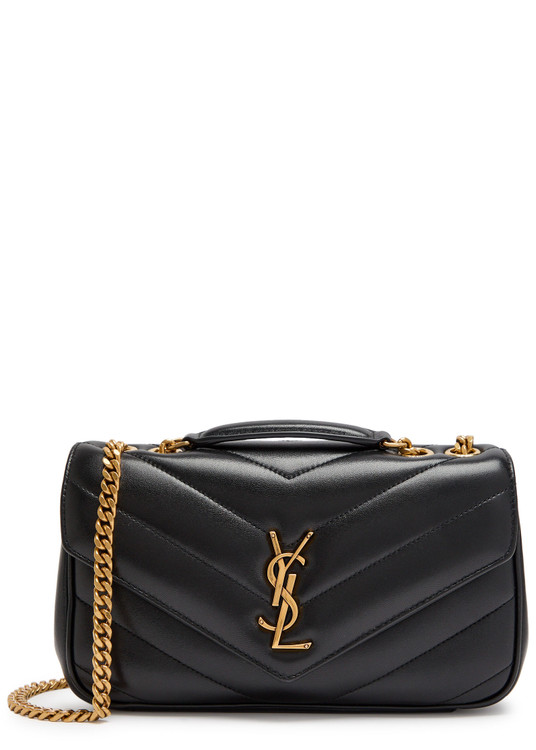 SAINT LAURENT College medium leather shoulder bag | Harvey Nichols