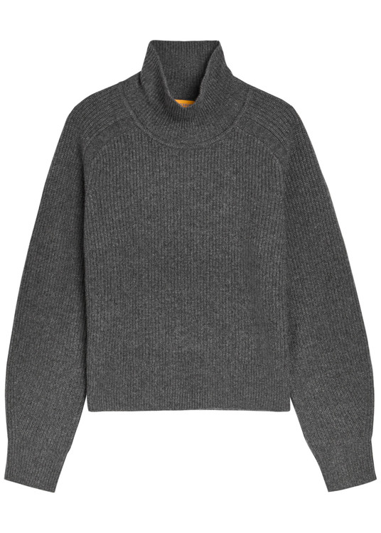 Roll-neck cashmere jumper