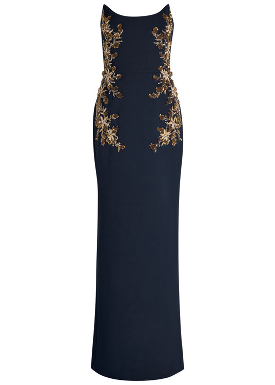 Orla embellished crepe gown