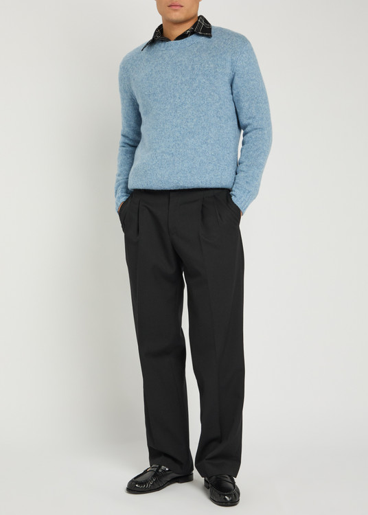 Knit wool-blend jumper