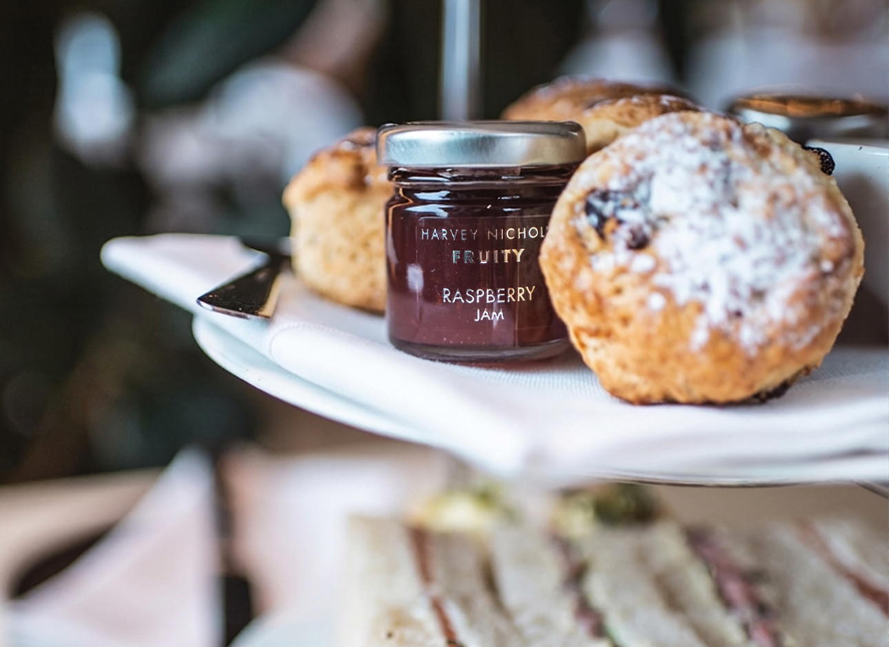 Afternoon tea and wine