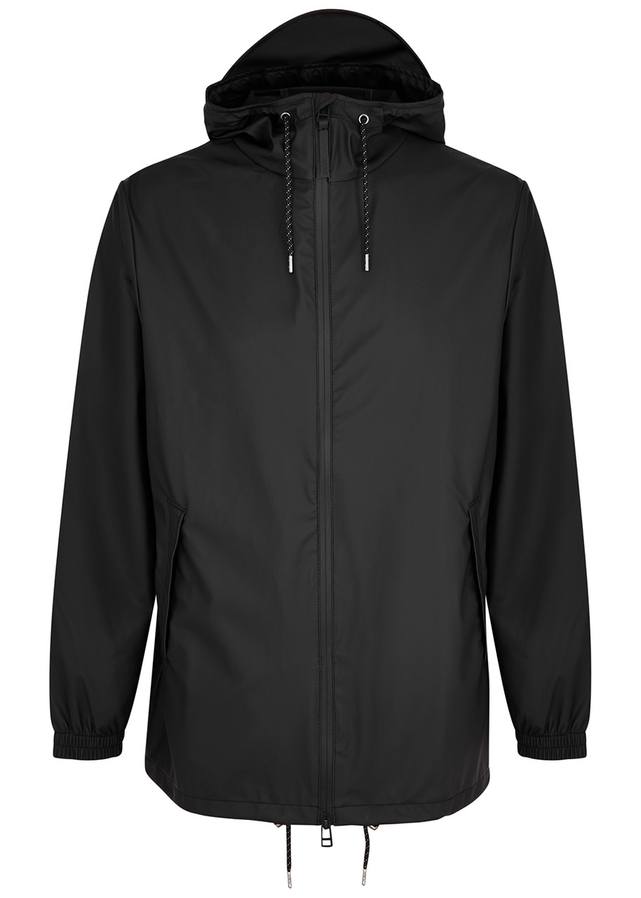 Rains Storm Breaker Rubberised Raincoat - Black