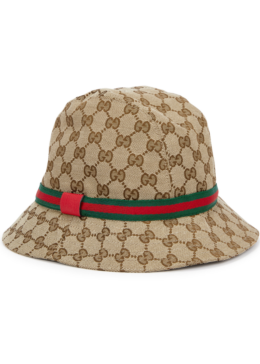 Gucci Kids GG Monogrammed Canvas Bucket hat - Multicoloured