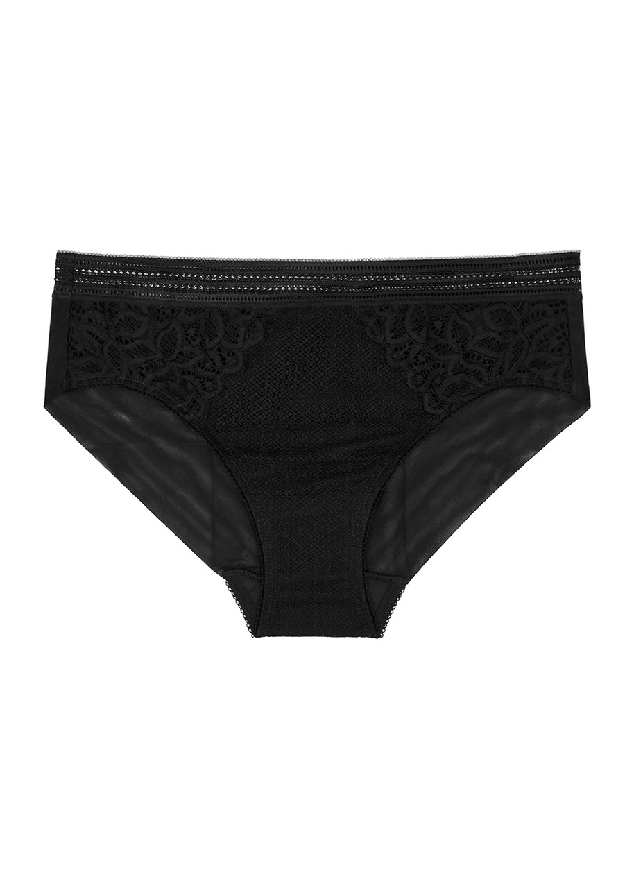 Wacoal Raffine Lace Briefs - Black - S