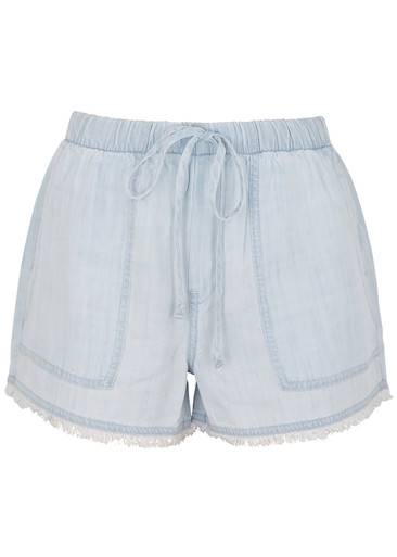 BELLA DAHL Frayed chambray shorts Harvey Nichols