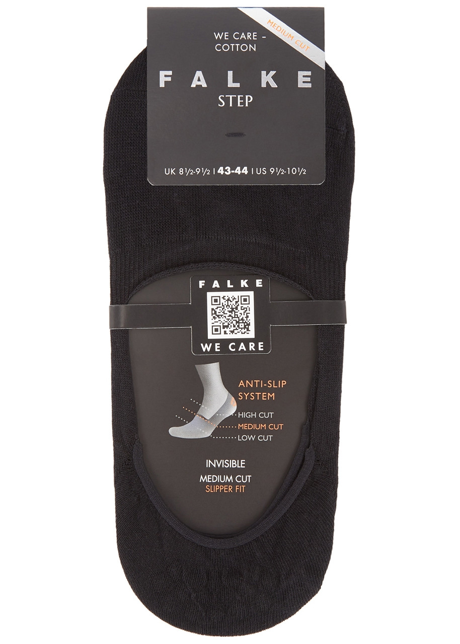Falke Tiago Black Cotton-blend Trainer Socks - 11-12