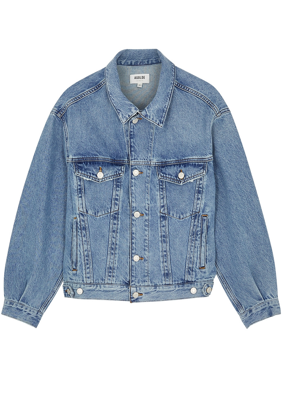 Agolde Charli Blue Denim Jacket - S