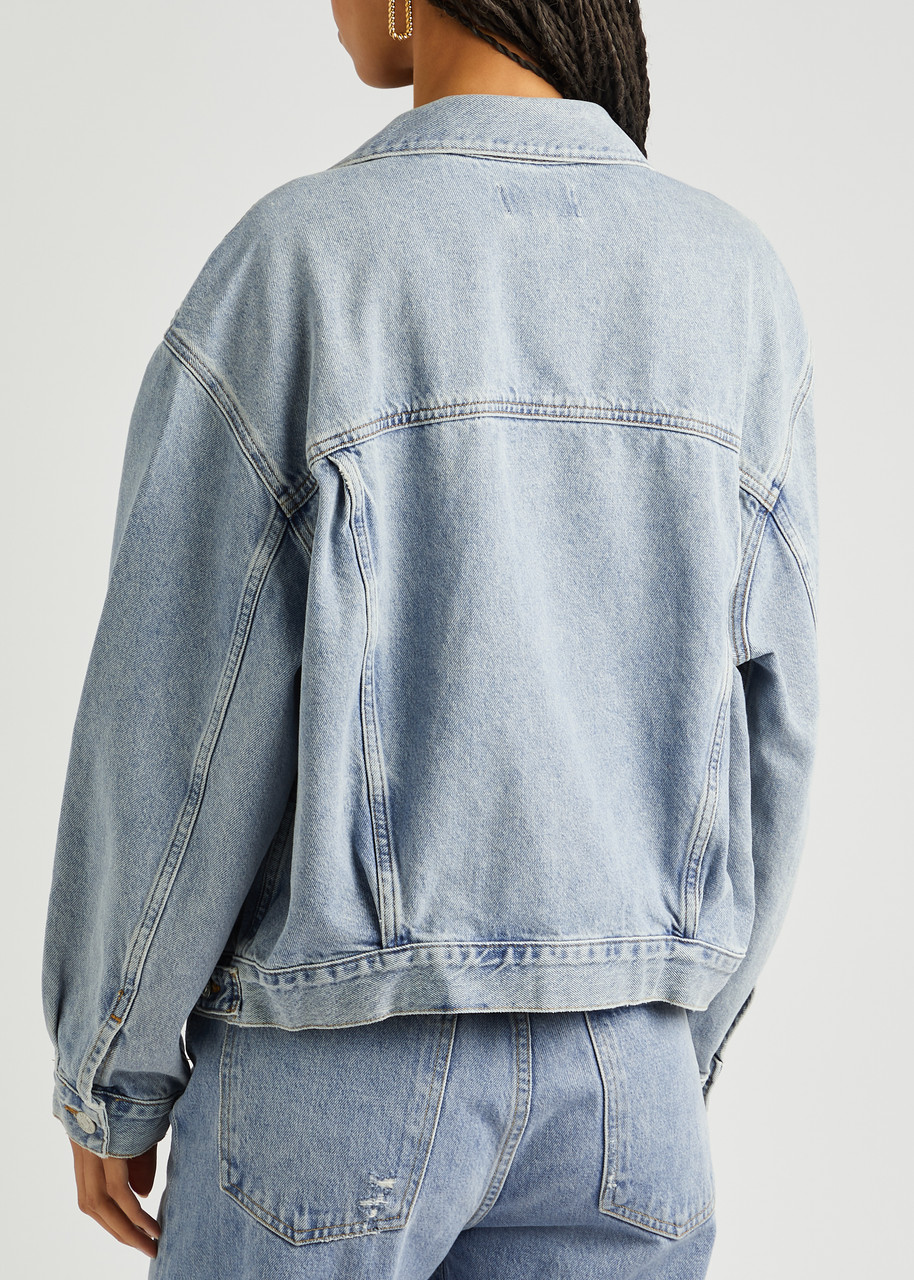  Agolde Charli Blue Denim Jacket - Xs 
