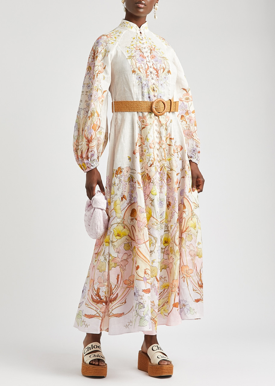  Zimmermann Jeannie Printed Linen Maxi Dress - Multicoloured - 2 