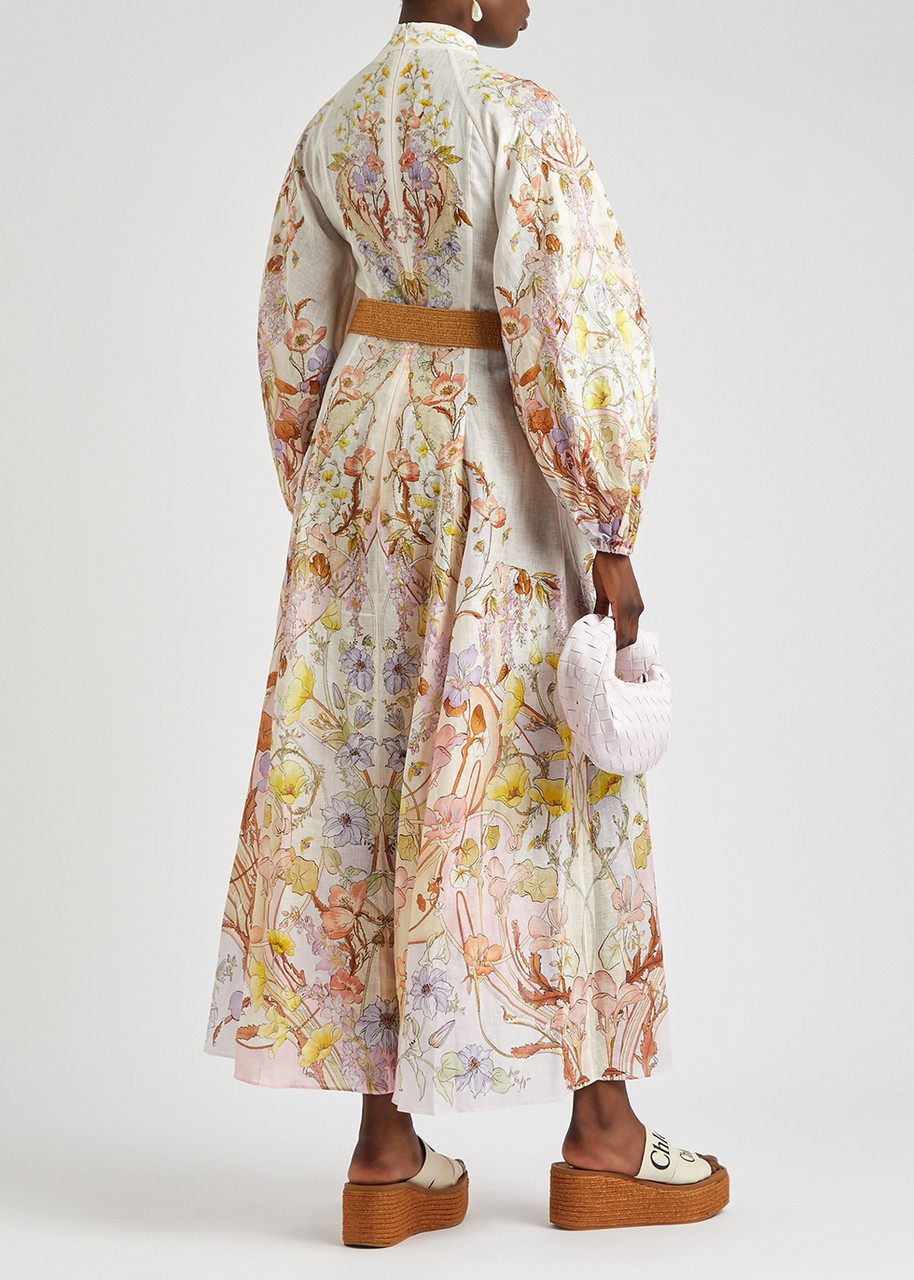  Zimmermann Jeannie Printed Linen Maxi Dress - Multicoloured - 2 