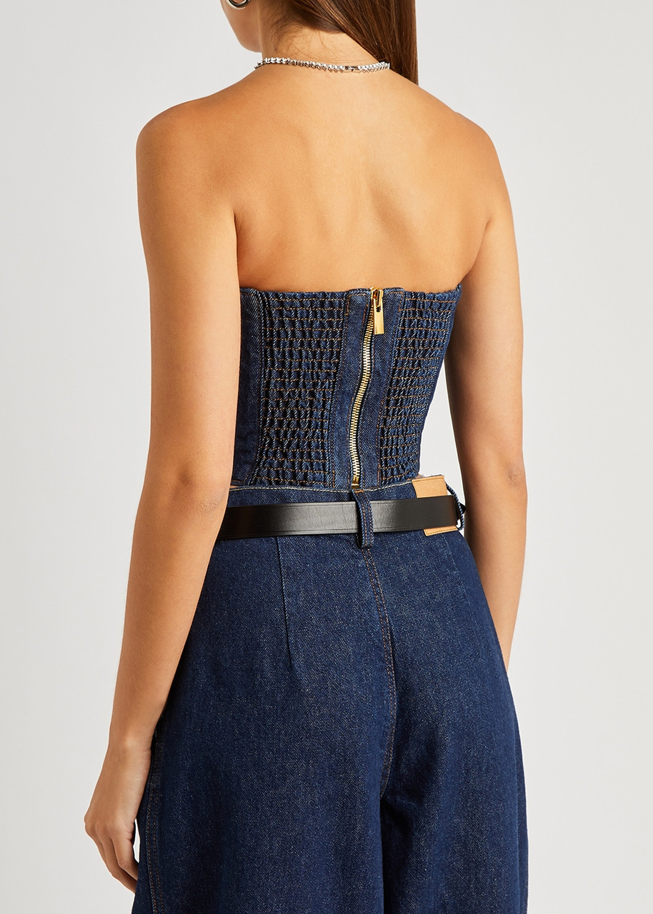  Magda Butrym Denim Top - Navy - 14 